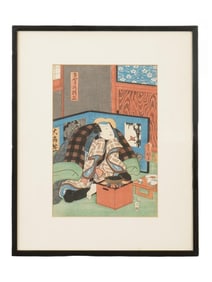 JAPANESE WOODBLOCK PRINT BY UTAGAWA KUNISADA