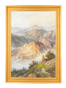 ALOIS ARNEGGER AUSTRIAN LANDSCAPE OIL PAINTING