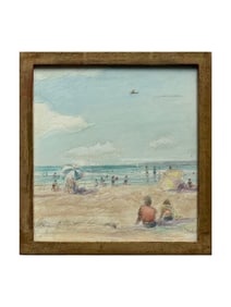 AMERICAN PENCIL WATERCOLOR PAINTING BY TOM PERKINSON