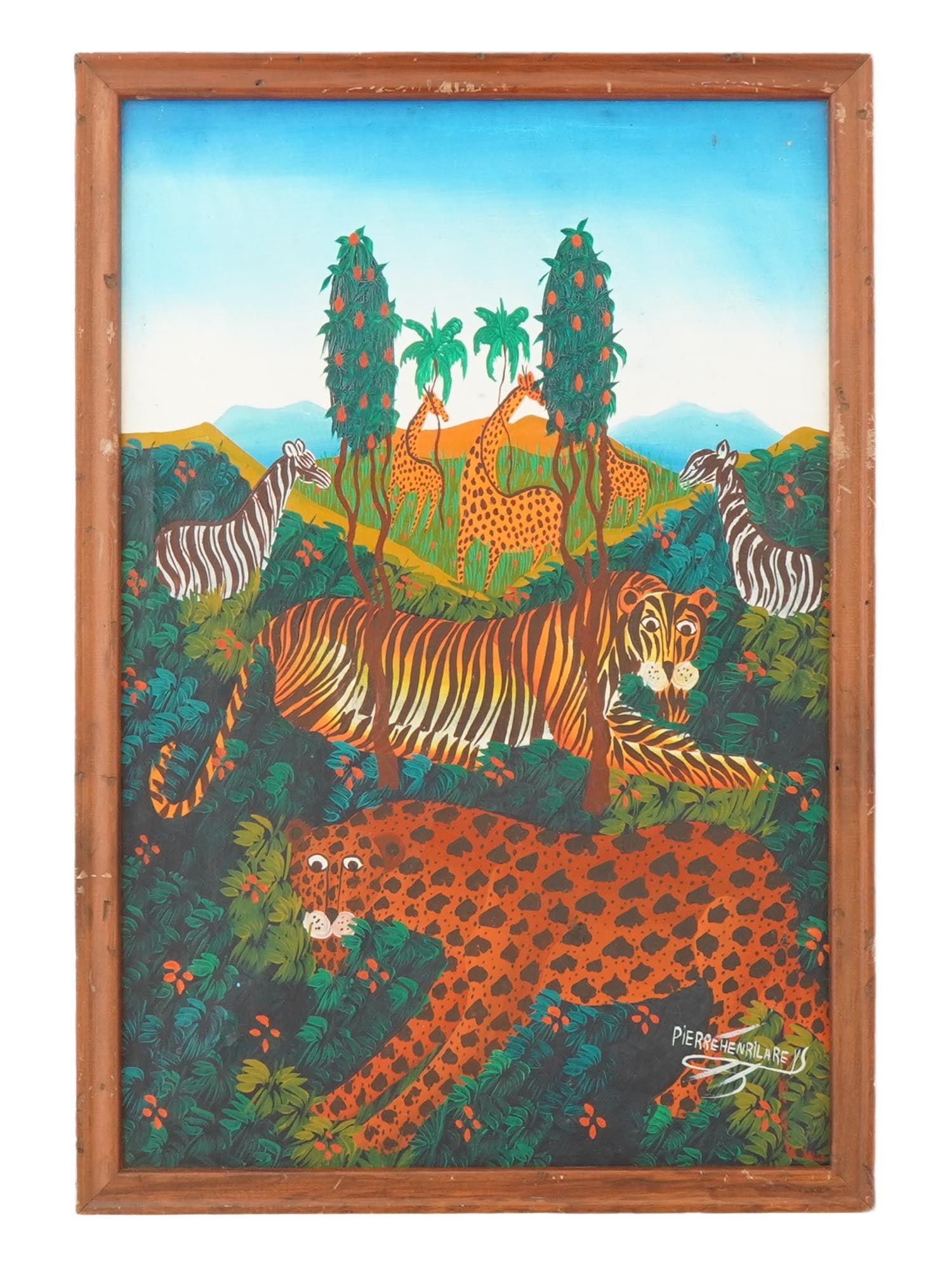 HAITIAN OIL PAINTING SIGNED PIERRE HENRI LAREYS (1 of 4)