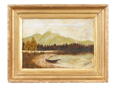 AMERICAN PAINTING SIGNED LEMUEL D. ELDRED LANDSCAPE