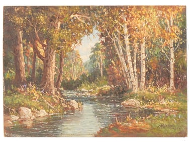 CANADIAN LANDSCAPE OIL PAINTING SIGNED OTTO PLANDING