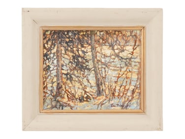 SIGNED TOM THOMSON CANADIAN LANDSCAPE OIL PAINTING