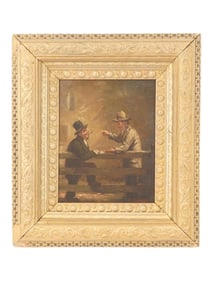 AMERICAN PAINTING ATTR TO EASTMAN JOHNSON MALE FIGURES