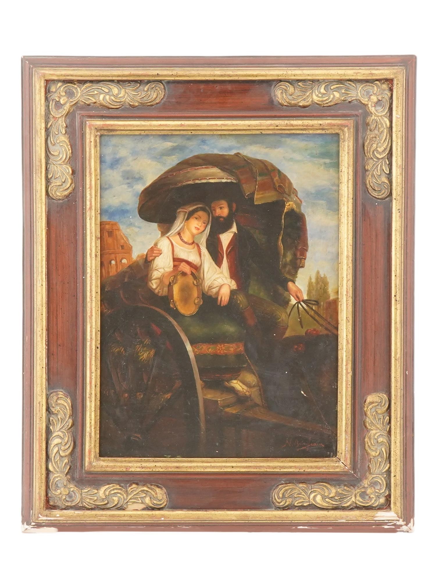 MID CENTURY AMERICAN PAINTING BY N. HENRY BINGHAM (1 of 4)