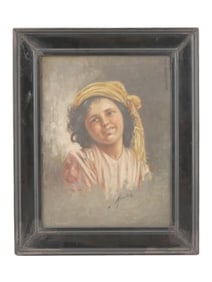 ITALIAN CHILD OIL PAINTING BY FILIPPO MARANTONIO