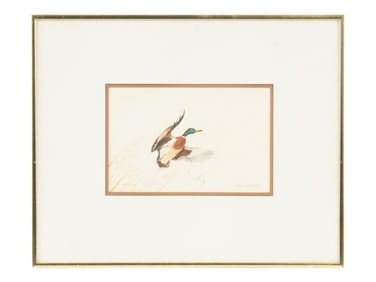 JOHN A. STEWART AMERICAN PAINTING TAKE OFF DUCK