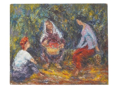 MODERNIST MALAYSIAN OIL PAINTING BY ZAKARIAH NOOR