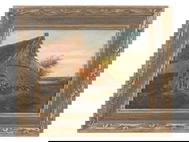 JOSEPH THORS ENGLISH FRENCH LANDSCAPE OIL PAINTING