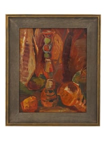 ABRAHAM MANIEVICH RUSSIAN DOUBLE SIDED OIL PAINTINGS
