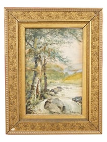 YULIY KLEVER THE YOUNGER RUSSIAN LANDSCAPE PAINTING