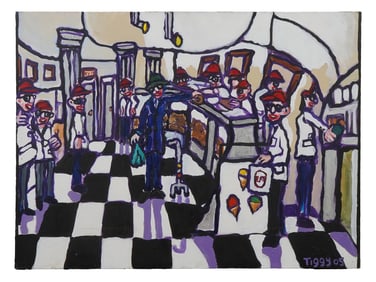 TIGGY TICEHURST ACRYLIC CONTEMPORARY PAINTING