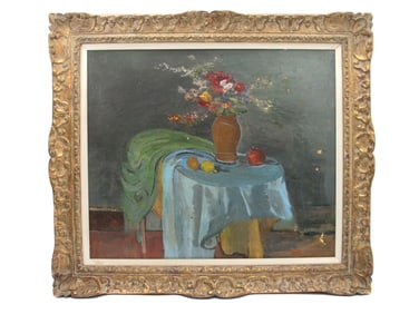 A RUSSIAN OIL PAINTING BY NICOLAI CIKOVSKY