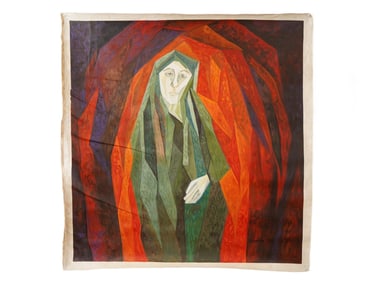 INDIAN PORTRAIT OIL PAINTING SIGNED SABAVALA