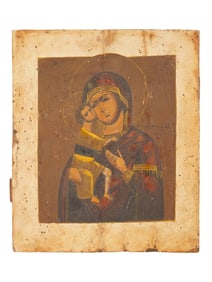 18TH CENTURY RUSSIAN ICON OF FEDOROV MOTHER OF GOD