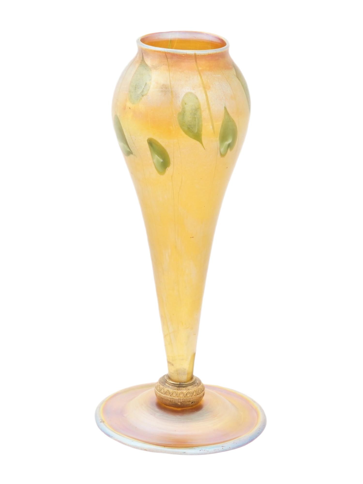 ART NOUVEAU LOUIS COMFORT TIFFANY FAVRILE GLASS VASE (1 of 9)