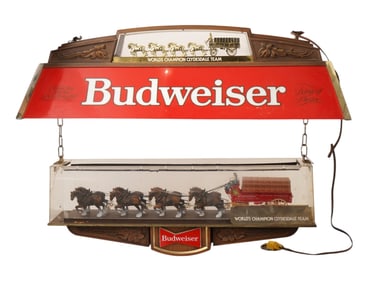 VTG AMERICAN BUDWEISER ADVERTISING LIGHT SIGN