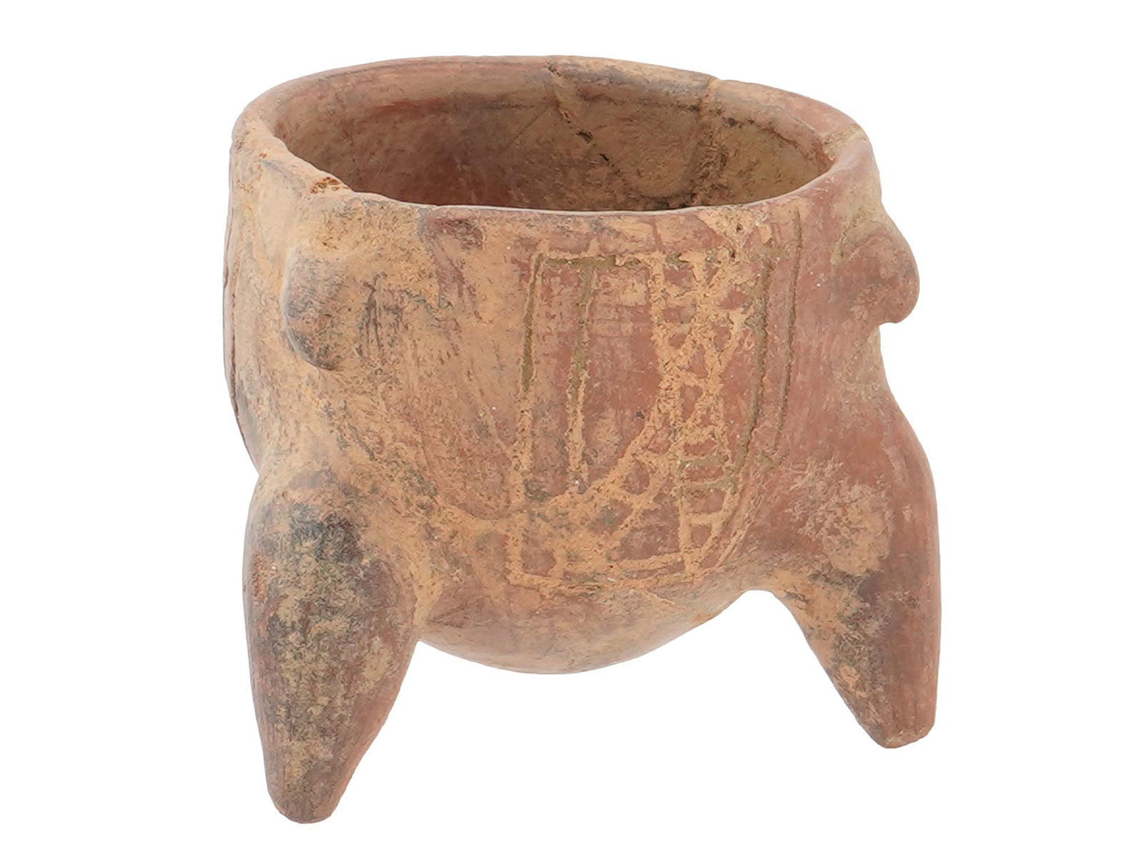 ANCIENT PRE COLUMBIAN MESOAMERICAN TERRACOTTA POT (1 of 7)