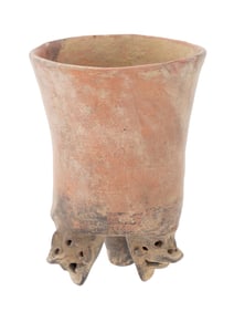 ANCIENT PRE COLUMBIAN HANDCRAFTED TERRACOTTA VASE