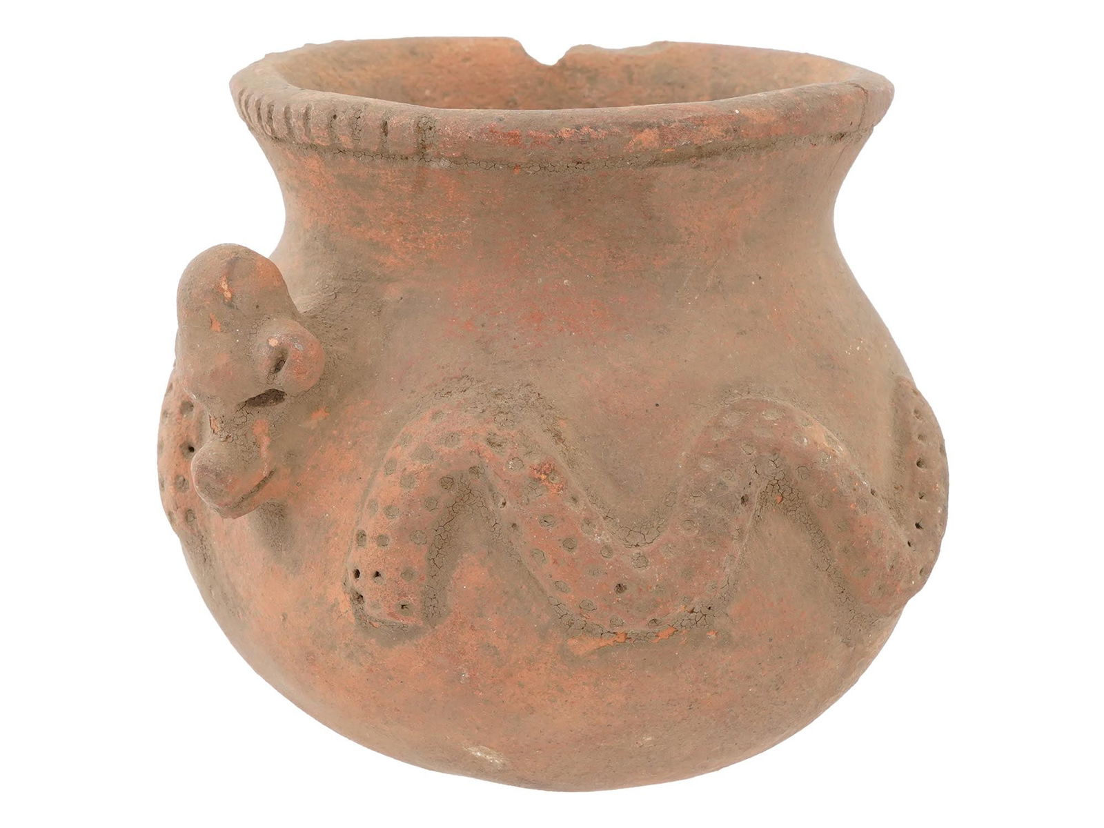 ANCIENT MESOAMERICAN PRE COLUMBIAN TERRACOTTA VASE (1 of 9)