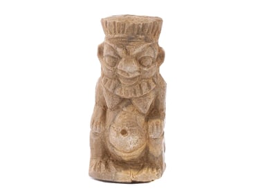 ANCIENT EGYPTIAN LATE PERIOD STONE GOD BES PENDANT