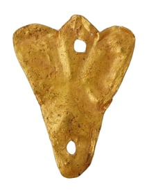 ANCIENT EGYPTIAN GOLD PLAQUE BEE PENDANT 700 TO 200 BC