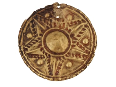ANCIENT GOLD DISK OF SUN AND STARS 1ST MILLENNIUM BC