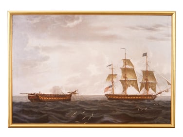 USS CONSTITUTION MUSEUM PRINT AFTER MICHELE CORNE