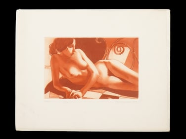 LTD AMERICAN NUDE ETCHING BY DAVID BUMBECK SIGNED