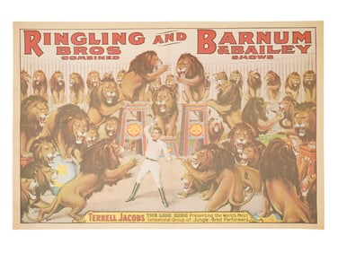 BARNUM AND BAILEY SHOW AMERICAN CIRCUS POSTER