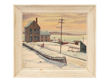 RURAL SCENE OIL PAINTING SIGNED FRANCIS SPEIGHT