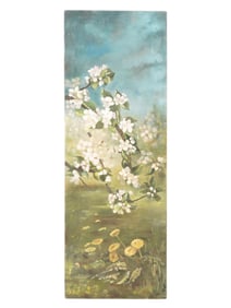 VINTAGE AMERICAN SCHOOL FLORAL OIL PAINTING