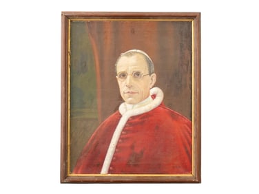 PORTRAIT PAINTING OF POPE PIUS XII EUGENIO PACELLI