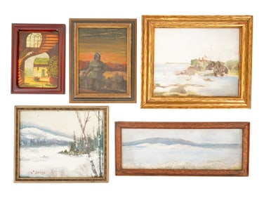 LANDSCAPE OIL PAINTINGS ON CANVAS IN VARIOUS STYLES