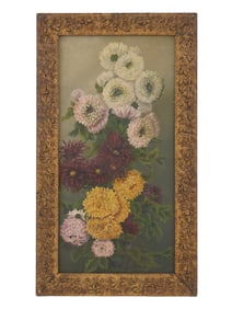 ANTIQUE OIL ON CANVAS STILL LIFE PAINTING