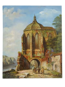 EUROPEAN OIL PAINTING AFTER J F CARABAIN BY SIGNORINI