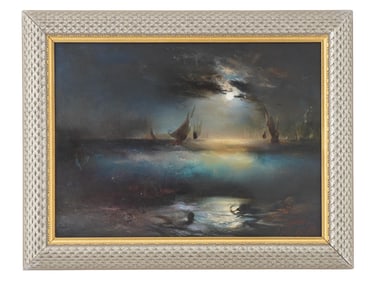 RUSSIAN SEASCAPE OIL PAINTING BY VLADIMIR ZEBEK