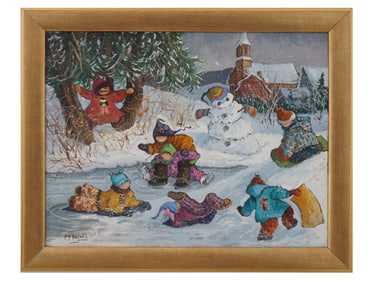 PAULINE PAQUIN CANADIAN MIXED MEDIA ARTWORK 2005