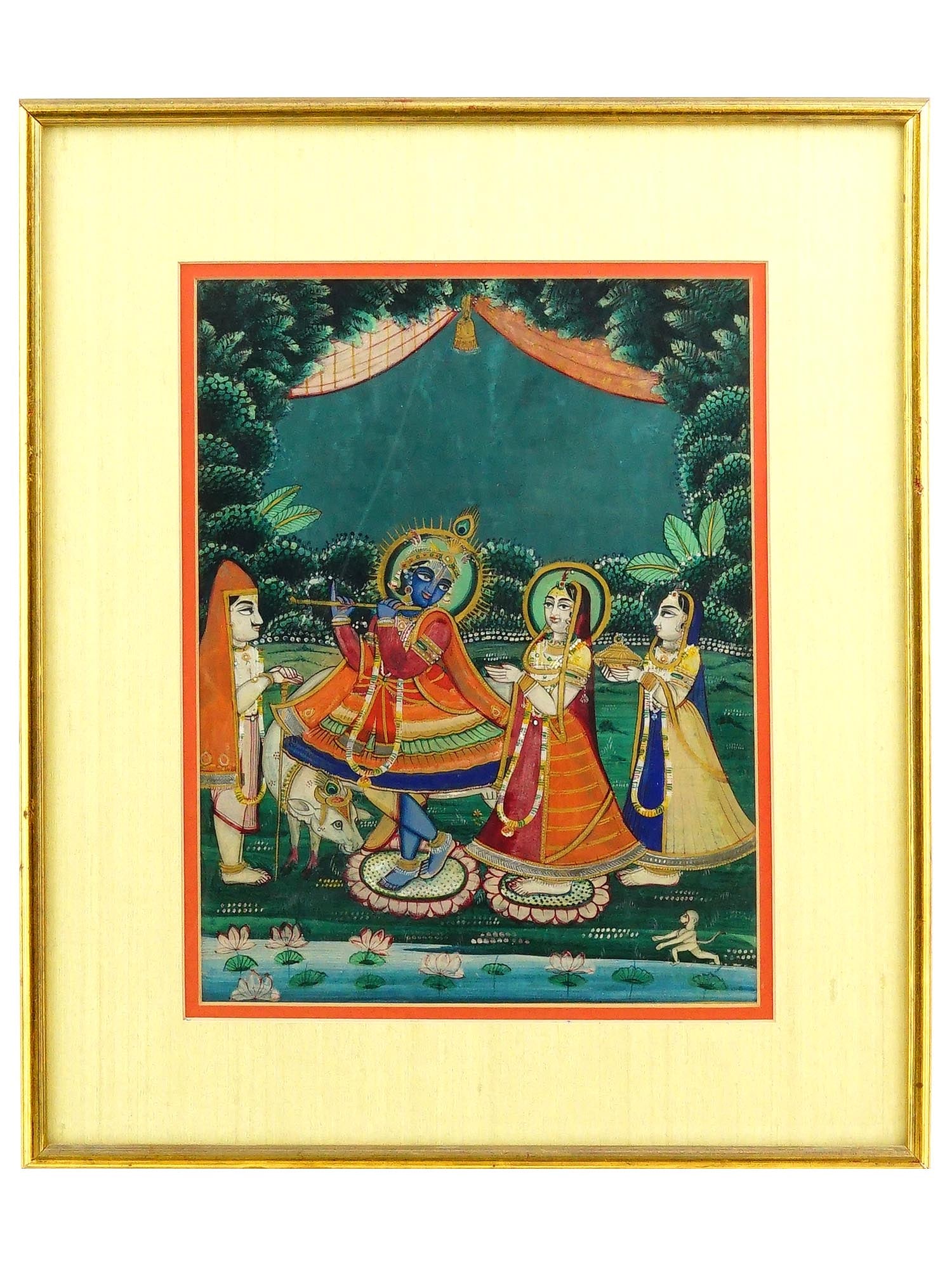 An Indian Painting Of Mughal Court Scene