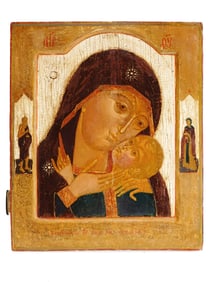 ANTIQUE RUSSIAN ORTHODOX ICON THEOTOKOS OF KORSUN