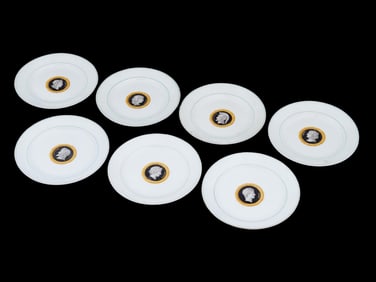 VINTAGE PORCELAIN PLATES WITH ANCIENT GREEK HEROES