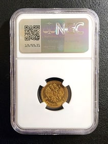 RUSSIA 5 ROUBLES GOLD 1904 MS66 - NICHOLAS II