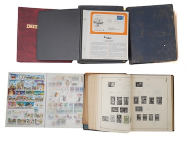 LOT OF STAMP COLLECTOR ALBUMS EMPTY AND FILLED