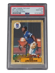1987 TOPPS TIFFANY BO JACKSON FUTURE STARS PSA 10