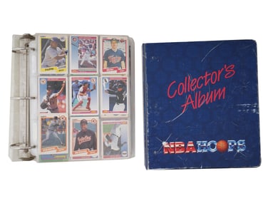 2 BINDERS OF MIXED SPORTS CARDS