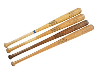 LOT OF 4 WILSON BASEBALL BATS