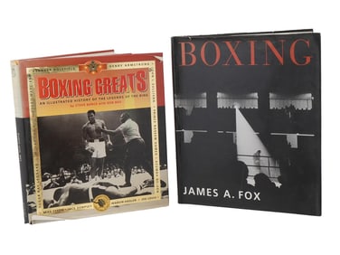 HARDCOVER BOXING BOOKS BY STEVE BUNCE AND J FOX