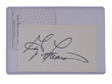 GEORGE FOREMAN SIGNATURE ON INDEX CARD PSA AUTH