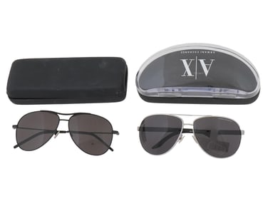 ARMANI EXCHANGE AND SAINT LAURENT SUNGLASSES