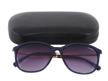 ITALIAN CHANEL LADIES BUTTERFLY SUNGLASSES W BOX